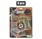 Gun Hand Suction Dart Set 8PC