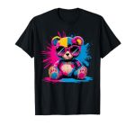 Colorful Teddy Bear With Sunglasses T-Shirt