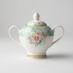 Jenna Clifford - Green Floral Sugar Pot