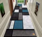 Smte 80CM BY200CM Modern 3D Geometric Design Area Rug A1 With Smte Keyring With Keychain