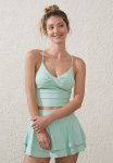 Cotton On Ultra Soft Twist Front Tank - Oasis Green