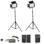 Pro LED 800 Rechargeable Video/photo LED Light Kit 3200 - 6500K