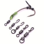 20PCS Quick Change Swivels For Carp Fishing - Easy Hook And Spinner Rig Connector - Essential Fishing Tackle