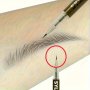0.008mm Ultra Fine Extra Slim Eyebrows Pen Waterproof Sweat-proof Liquid Eye Brow Pencil Long Lasting Makeup Microblading Eyeliner 2-in-1