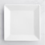 Porcelain Platter Rect. 10" White Wavy Design Tbd
