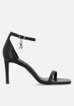 Pivotal Barely There Heel - Black Leat