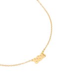Waterproof Gold Plated Stainless Steel Circle Aquarius Zodiac Sign Necklace