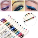 12PCS SET Colorful Eyeliner Pen Set - Waterproof Luminous And Long-lasting Eye Makeup Stick For Music Festival
