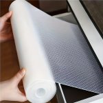 1 Roll Shelf Liner For Kitchen Cabinets Refrigerator Liners Waterproof & Oil-proof Kitchen Cupboard Liner Durable Plastic Drawer