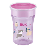 Nuk Evolution Magic Cup 230ML With Drinking Rim Cat Dog