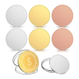 6PCS Blank Challenge Coins Laser Engraved Patterns Multicolor