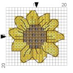 Sunflower Key Ring 7.3 X 6.2CM