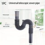 1PC Flexible Drain Pipe - Disposable Extendable & Odor-proof For Emergency Use In Kitchens And Bathrooms