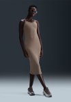 Nike Chill Knit Rib Tank Dress - Mink Brown mink Brown