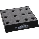 Hairware 12 Piece Foam Hair Brush Stand Black