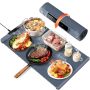 Warming Mat For Food Food Warming Mat Electric Warming Tray With 10 Temp-settings 10H Timer Portable Food Warmer For Parties Buffets Family Gatherings