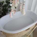 Moses Basket Liner And Fitted Sheet Only White