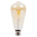 Eurolux LED Amber Pear Shape Bulb G513 4W B22 Warm White
