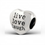 C111-C12934 - Sterling Silver Gift European Bead Live Laugh Love