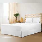 Fitted Flat Sheet Pillowcases - 300TC - White