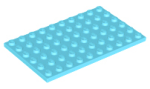 Parts Plate 6 X 10 3033 - Medium Azure