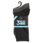 Mens Charcoal Anklet Socks 3-PACK