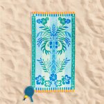 Velour Seaside Chic Beach Towel