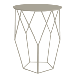 Facet Side Table - Light Grey Ferro Tex