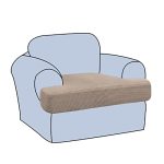 H.versailtex Stretch T Cushion Chair Sofa Slipcover T Cushion Covers For Living Room Armchair Couch Cover T Cushion Slipcover Se