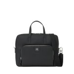 K monogram Leather Briefcase -black
