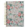 Wirebound Journal - Be Still And Know Floral Hardcover