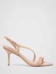 Abigail Asymmetrical Pointy Sandal Heel - 41 Nude