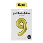 Balloon Helium Foil Gold 9 102CM F 04