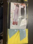 Yellow Stockings With A Blue Bow