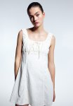 Corset-style Jersey MINI Dress - Cream
