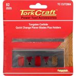 Tork Craft Planer Blades 82MM Tungsten W holders
