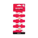 Basics Hair Band With Decor Pink And Blue 4PCS