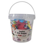 Festive Eva Shapes Bucket 189 Piece
