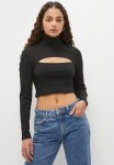 Cutout Detail Jumper - Black