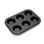 6 Holes Nonstick Muffin Pan Carbon Steel Cupcake Pan