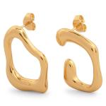 Goldair Gold Oc-shape Lava Earrings