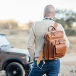 Leather Laptop Backpack 15