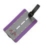 Luggage Tag - Luggage Tags For Travel Women Man Name Id Identifier Purple