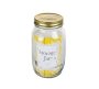 Embossed Glass Storage Jar 10CM X 17CM Pack Of 6