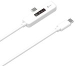 J5CREATE JUCP15 Type-c To Type-c USB2 Cable Right-angled Design + Oled Dynamic Power Meter 6-IN-1 Displays Meter For Voltage amp