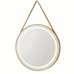 Round Gold Frame LED Halo Wall Mirror MWMR09LS