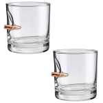 Myso Handcrafted Glass With Bullet Set Of 2