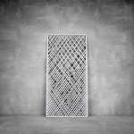 Laser Cut Screen - Design 064 - 1040 X 535 X 20 Matt Silver Indoor