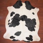 As Grade Cow Hide 1086 Black white XL - Extra Large Black white Spotted