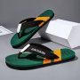 Men's Trendy Street Style Lightweight Flip Flops Comfy Non Slip Casual Rubber Sole Durable Thong Sandals For Men's Outdoor